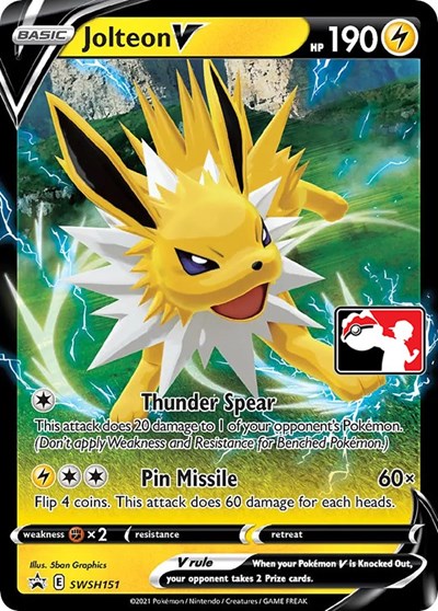 Jolteon V #SWSH151 Prize Pack Series Cards