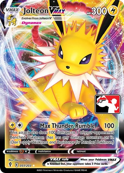 Jolteon VMAX #51 Prize Pack Series Cards