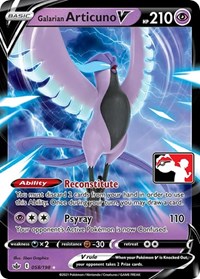 Galarian Articuno V #58 Prize Pack Series Cards