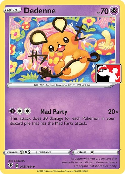Dedenne #78 Prize Pack Series Cards