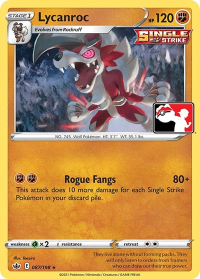 Lycanroc #87 Prize Pack Series Cards