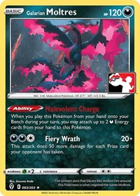 Galarian Moltres #93 Prize Pack Series Cards