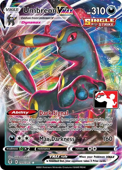 Umbreon VMAX #95 Prize Pack Series Cards