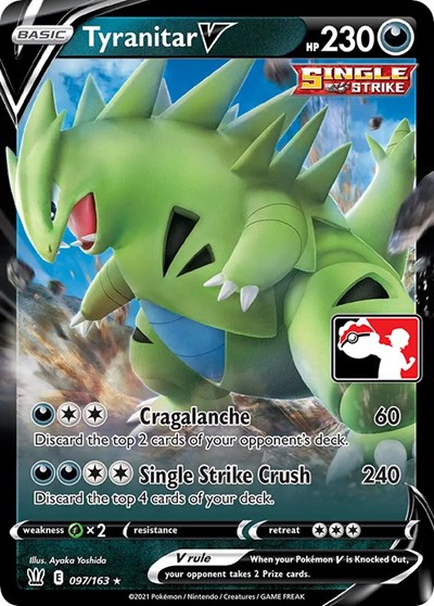 Tyranitar V #97 Prize Pack Series Cards