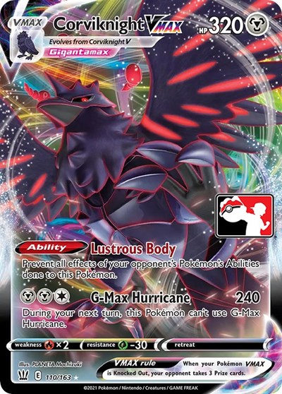 Corviknight VMAX #110 Prize Pack Series Cards