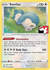 Snorlax #131 Prize Pack Series Cards