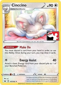 Cinccino #147 Prize Pack Series Cards