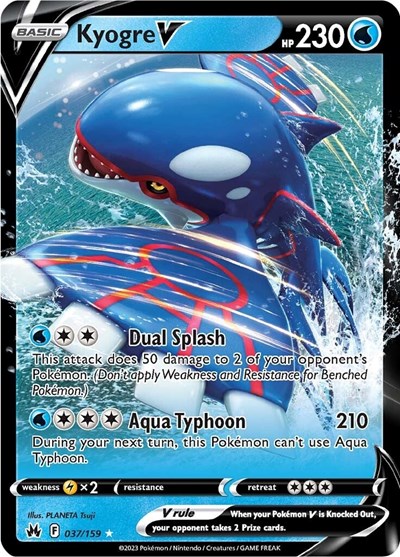 Kyogre V #37 Crown Zenith