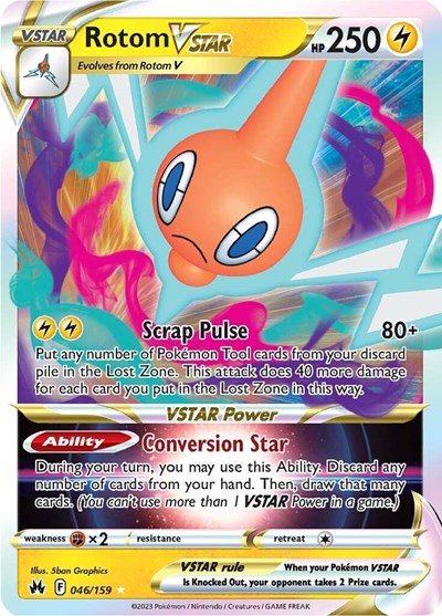 Rotom VSTAR #46 Crown Zenith