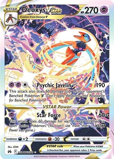 Deoxys VSTAR #GG46 Crown Zenith: Galarian Gallery