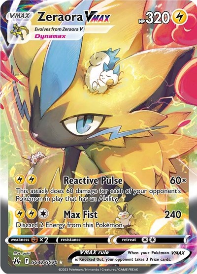 Zeraora VMAX #GG42 Crown Zenith: Galarian Gallery