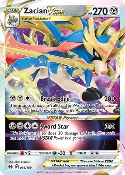 Zacian VSTAR #96 Crown Zenith