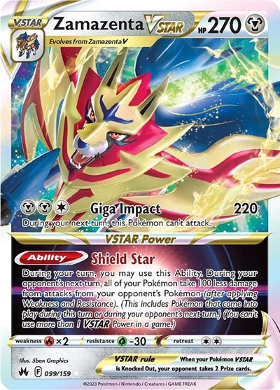 Zamazenta VSTAR #99 Crown Zenith