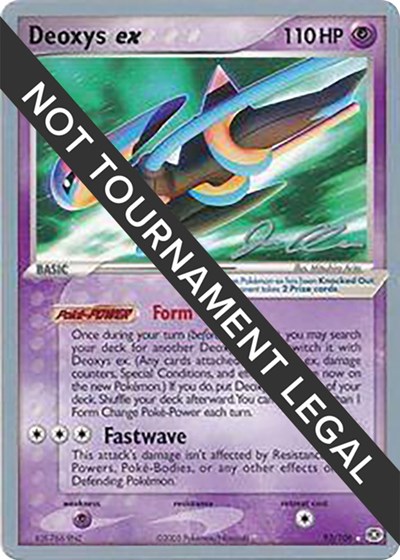 Deoxys ex - 2006 #93 World Championship Decks