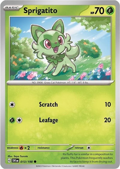 Sprigatito Miscellaneous Cards & Products #13