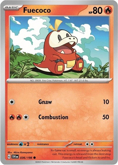 Fuecoco #36 Miscellaneous Cards & Products