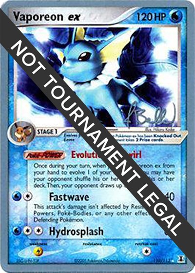 Vaporeon ex - 2006 #110 World Championship Decks