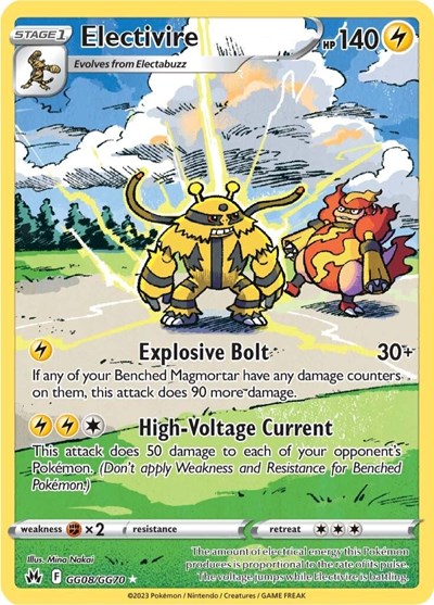Electivire #GG08 Crown Zenith: Galarian Gallery
