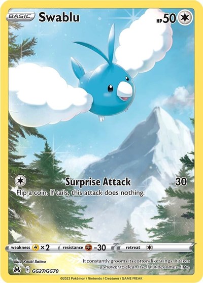 Swablu #GG27 Crown Zenith: Galarian Gallery