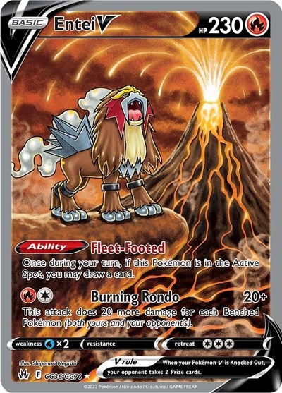 Entei V #GG36 Crown Zenith: Galarian Gallery