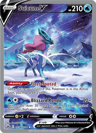 Suicune V #GG38 Crown Zenith: Galarian Gallery
