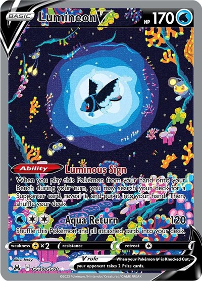 Lumineon V #GG39 Crown Zenith: Galarian Gallery