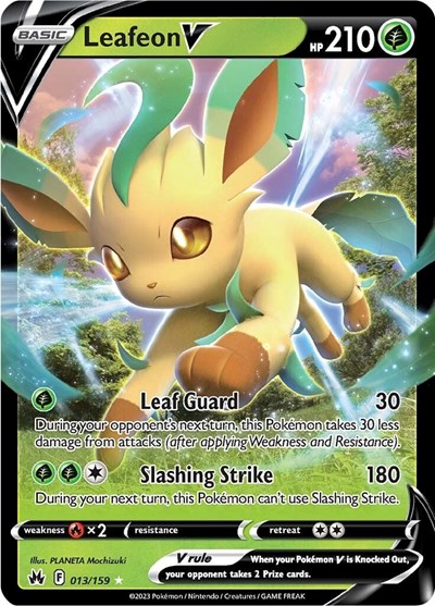 Leafeon V #13 Crown Zenith