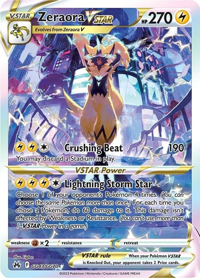Zeraora VSTAR #GG43 Crown Zenith: Galarian Gallery