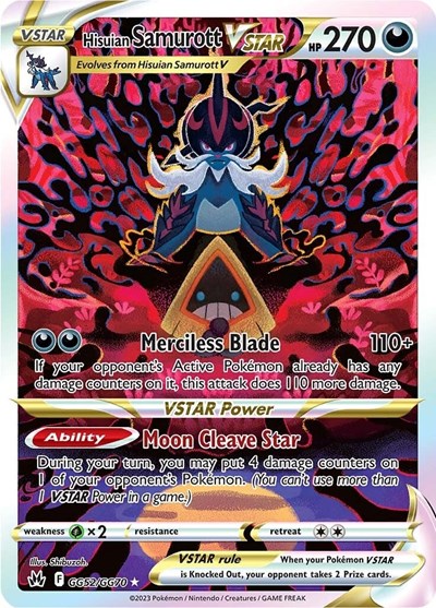 Hisuian Samurott VSTAR #GG52 Crown Zenith: Galarian Gallery