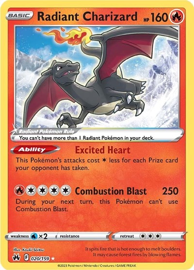 Radiant Charizard #20 Crown Zenith