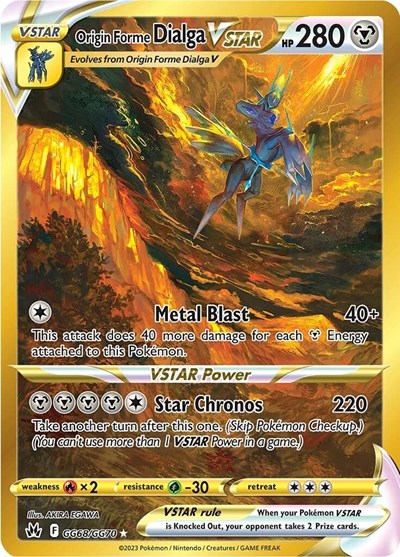 Origin Forme Dialga VSTAR #GG68 Crown Zenith: Galarian Gallery
