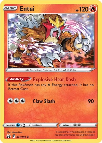 Entei #21 Crown Zenith