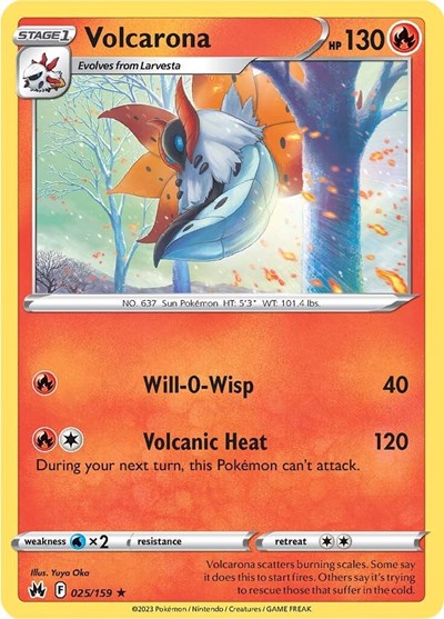 Volcarona #25 Crown Zenith