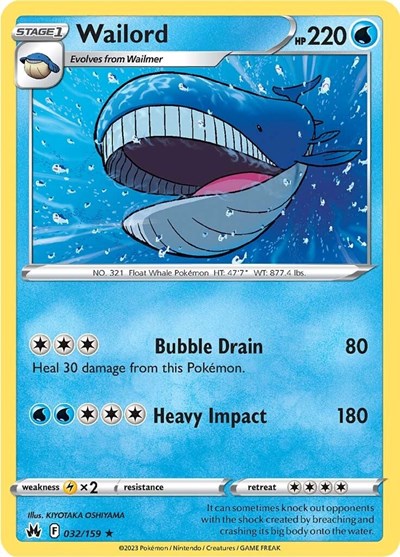 Wailord #32 Crown Zenith