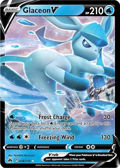 Glaceon V #38 Crown Zenith