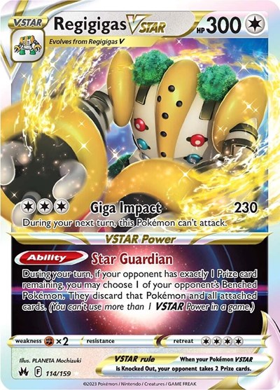 Regigigas VSTAR #114 Crown Zenith