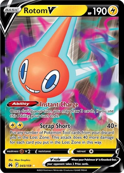 Rotom V #45 Crown Zenith