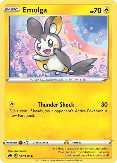 Emolga #47 Crown Zenith