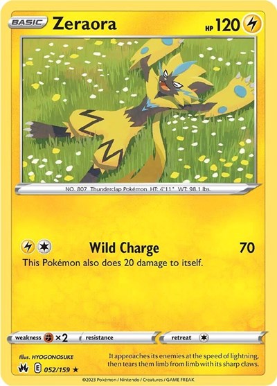 Zeraora #52 Crown Zenith