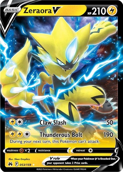 Zeraora V #53 Crown Zenith