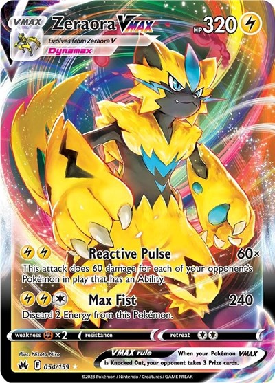 Zeraora VMAX #54 Crown Zenith