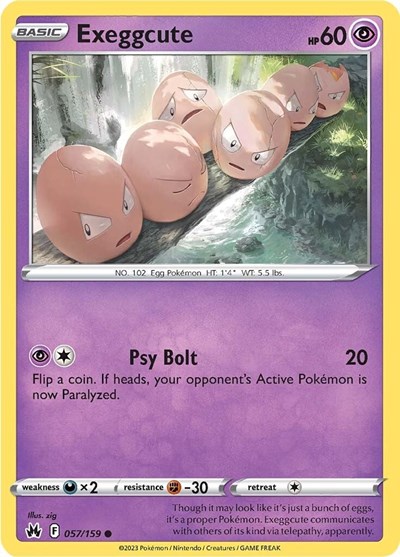 Exeggcute #57 Crown Zenith