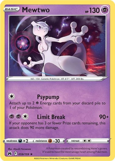 Mewtwo #59 Crown Zenith