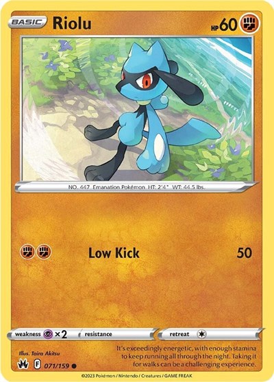 Riolu #71 Crown Zenith