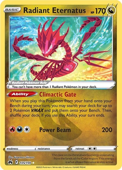 Radiant Eternatus #105 Crown Zenith