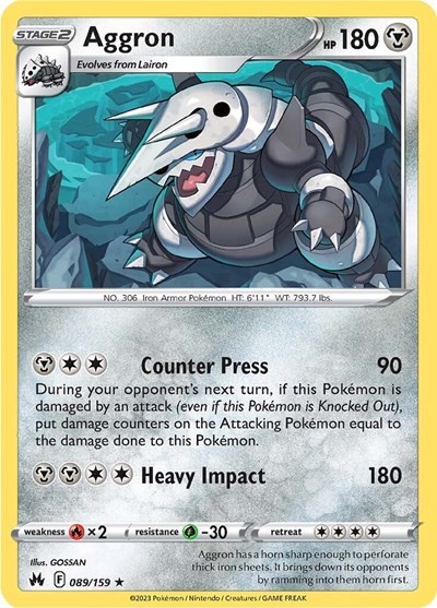 Aggron #89 Crown Zenith