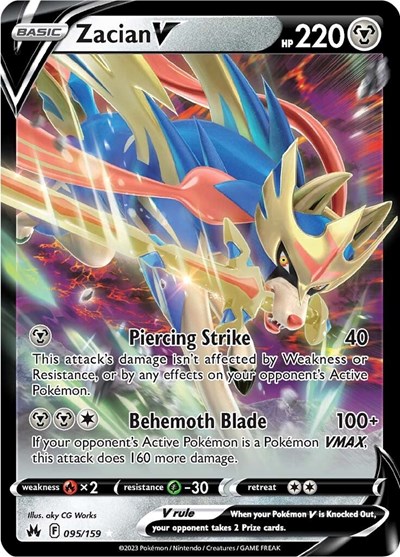 Zacian V #95 Crown Zenith
