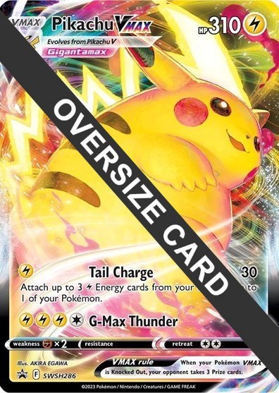 Pikachu VMAX #SWSH286 Jumbo Cards