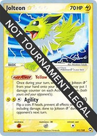 Jolteon Star - 2008 #101 World Championship Decks