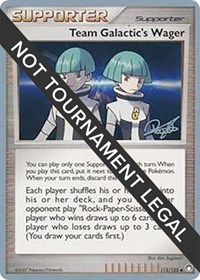 Team Galactic's Wager - 2008 #115 World Championship Decks